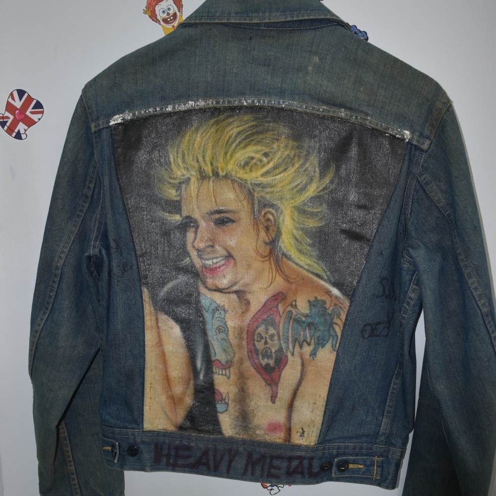 Ozzy Osborne 1984 Motley Crue Tour Jean Jacket
